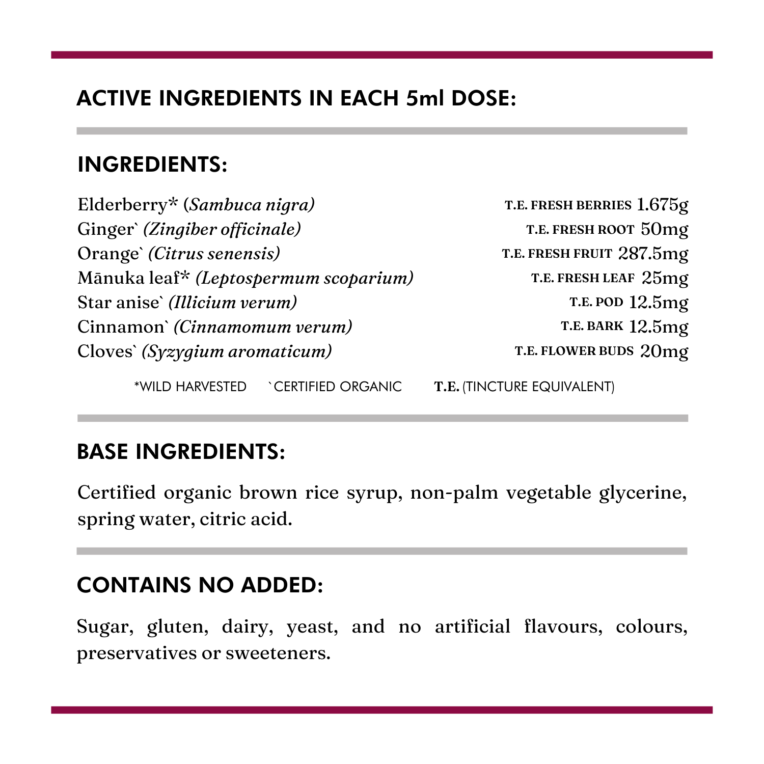 Immunity Tonic - Wild Dispensary