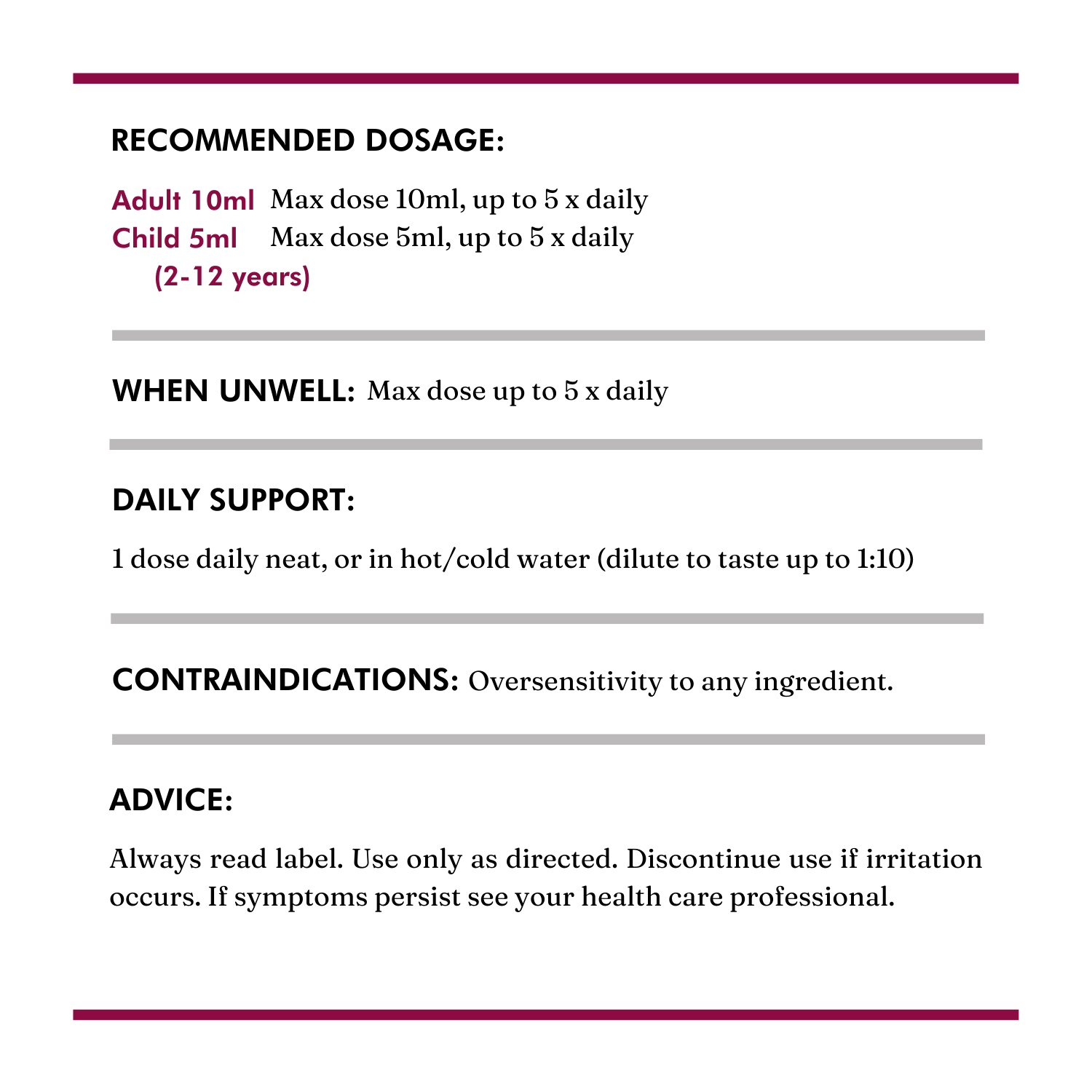 Immunity Tonic - Wild Dispensary